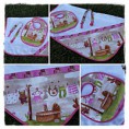 Conjunto fralda, babete e porta-chupeta