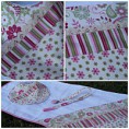 Conjunto fralda, babete e porta-chupeta